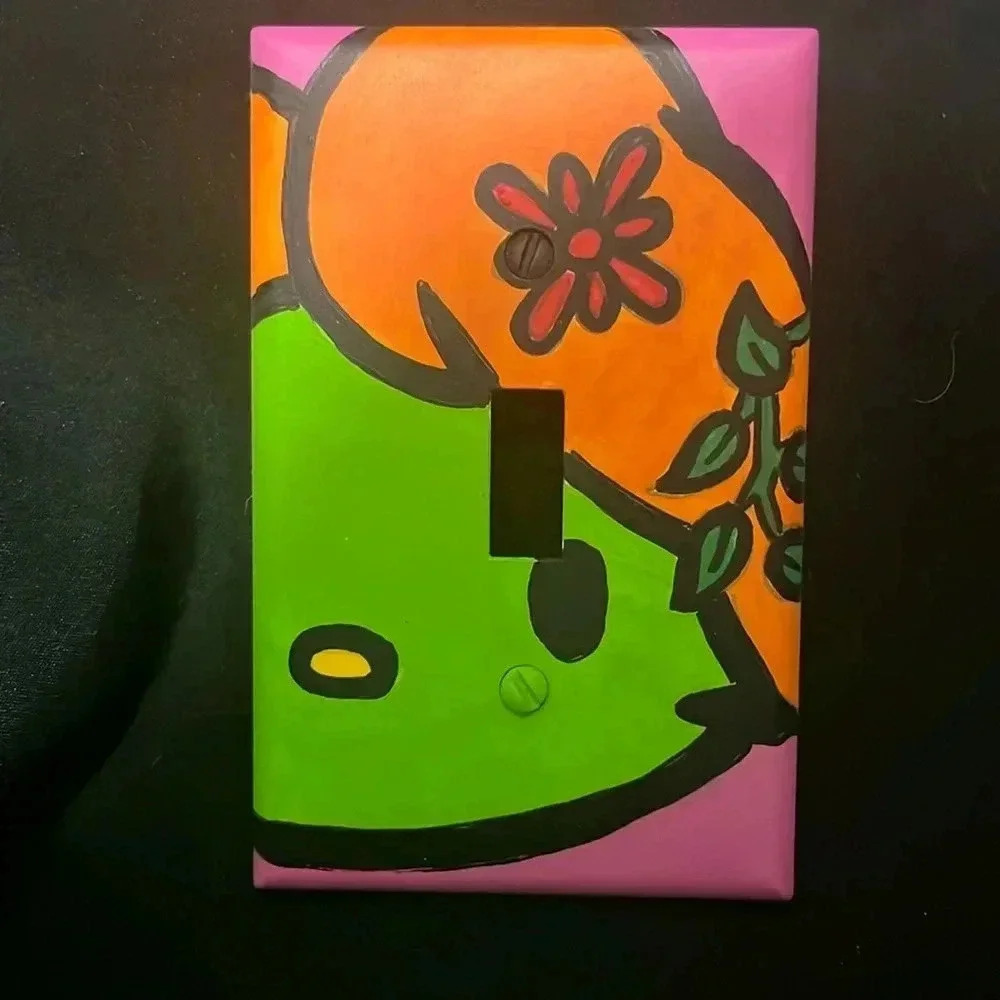 Hand painted Light switch cover